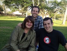 tom andrew and me at his day-before-wedding afternoon in the park