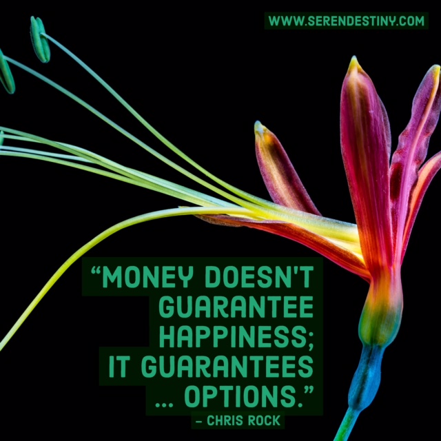 money doesn't guarantee happiness